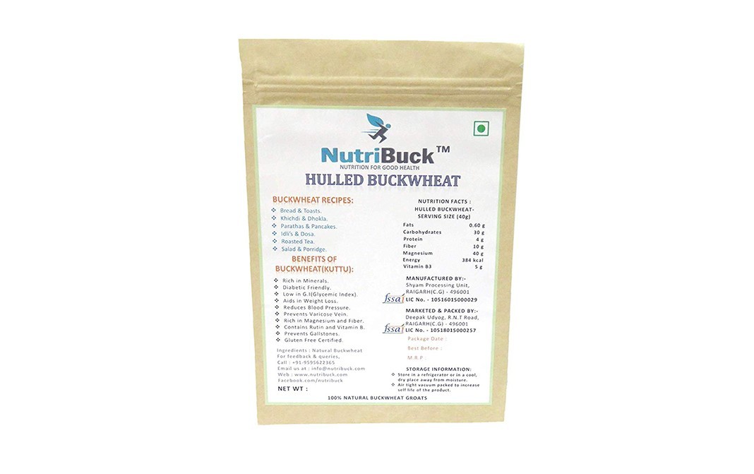 NutriBuck Hulled Buckwheat    Pack  1800 grams